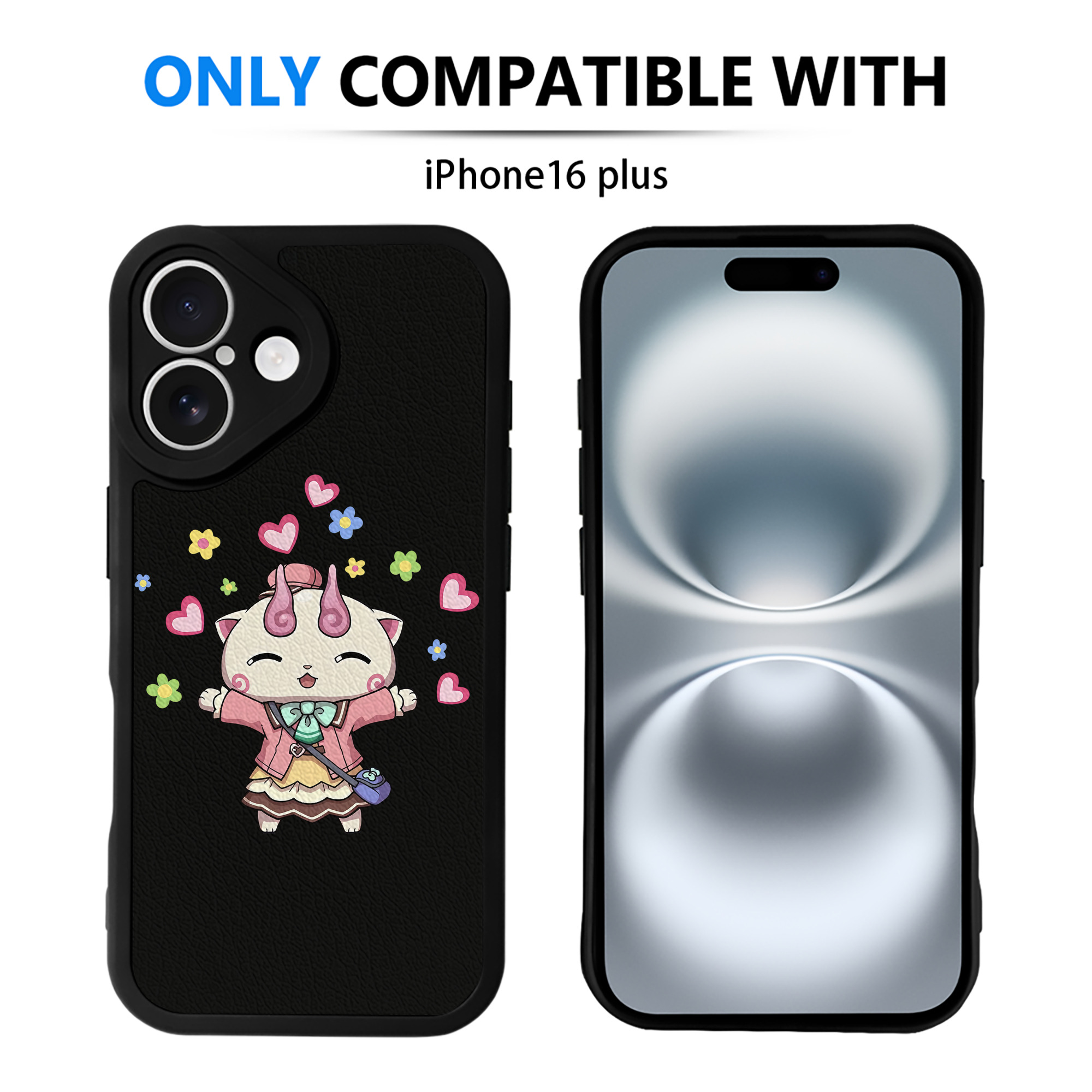 （画像用） 妖怪ウォッチ Yo-kai Watch 【iPhone 16シリーズ対応】シリコンスマホケース（レザー調） 材質：シリコン